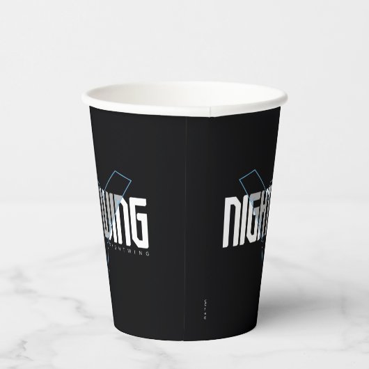 Nightwing Hi-Tech Naam Graphic Papieren Bekers (Rechts)