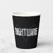 Nightwing Hi-Tech Naam Graphic Papieren Bekers (Voorkant)