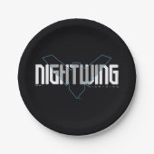 Nightwing Hi-Tech Naam Graphic Papieren Bordje (Voorkant)