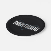 Nightwing Hi-Tech Naam Graphic Papieren Bordje (Gekanteld)