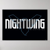 Nightwing Hi-Tech Naam Graphic Poster (Voorkant)