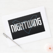 Nightwing Hi-Tech Naam Graphic Rechthoekige Sticker (Envelop)