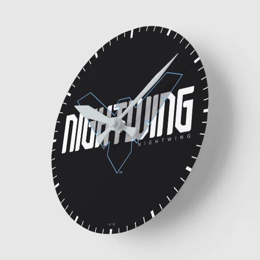 Nightwing Hi-Tech Naam Graphic Ronde Klok (Hoek)