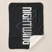 Nightwing Hi-Tech Naam Graphic Sherpa Deken (Voorkant)