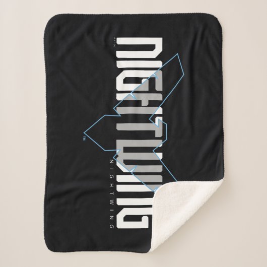 Nightwing Hi-Tech Naam Graphic Sherpa Deken (Voorkant)