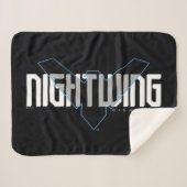 Nightwing Hi-Tech Naam Graphic Sherpa Deken (Voorkant (horizontaal))