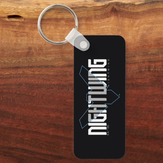 Nightwing Hi-Tech Naam Graphic Sleutelhanger (Voorkant)