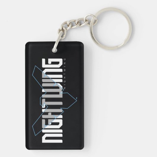 Nightwing Hi-Tech Naam Graphic Sleutelhanger (achterkant)