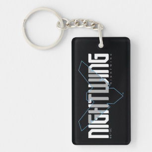 Nightwing Hi-Tech Naam Graphic Sleutelhanger