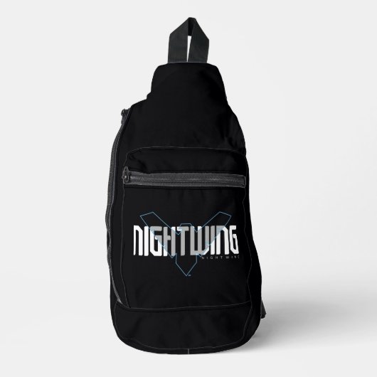 Nightwing Hi-Tech Naam Graphic Sling Bag (Voorkant)