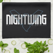 Nightwing Hi-Tech Naam Graphic Theedoek (Gevouwen)