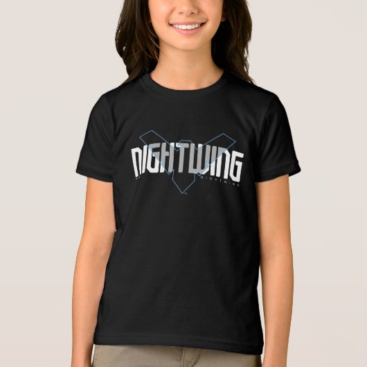 Nightwing Hi-Tech Naam Graphic Tri-Blend Shirt (Voorkant)