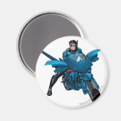 Nightwing op de fiets magneet (Voorkant / Achterkant)