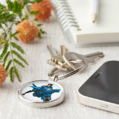 Nightwing op de fiets sleutelhanger (Zijkant)