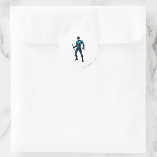 Nightwing Stands Ronde Sticker (Tas)