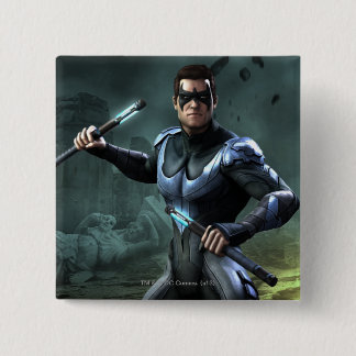 Nightwing Vierkante Button 5,1 Cm