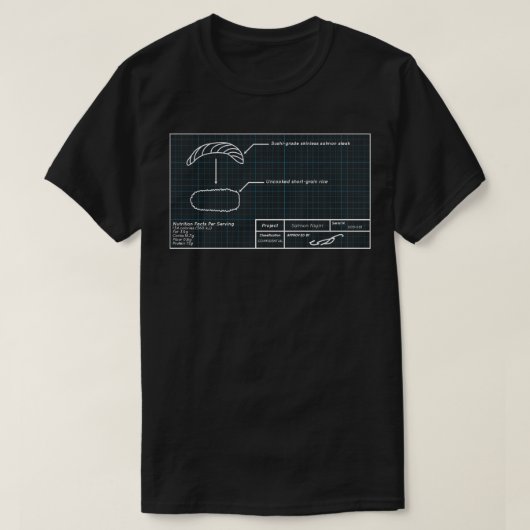 Nigiri Blueprint T-shirt (Design voorkant)