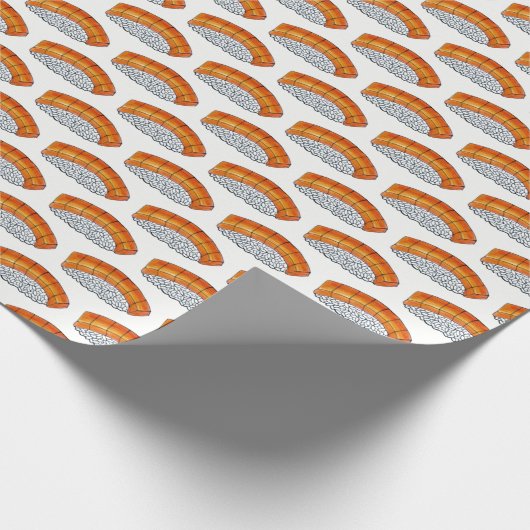 Nigiri Oranje Salmon Sushi Japans eten Japan Cadeaupapier (Hoek)