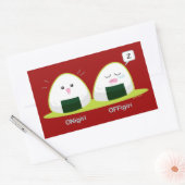 Nigiri Rechthoekige Sticker (Envelop)