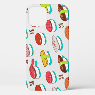  nigiri sushi, doodle patroon Case-Mate iPhone case