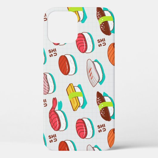 nigiri sushi, doodle patroon Case-Mate iPhone case (Achterkant)