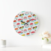 nigiri sushi, doodle patroon grote klok (Huis)