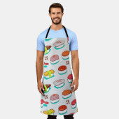  nigiri sushi, doodle patroon schort (Gedragen)