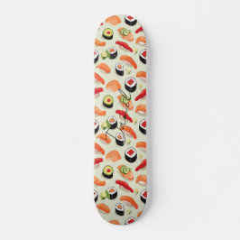 Nigiri Sushi Japan Food Cartoon Patroon Persoonlijk Skateboard