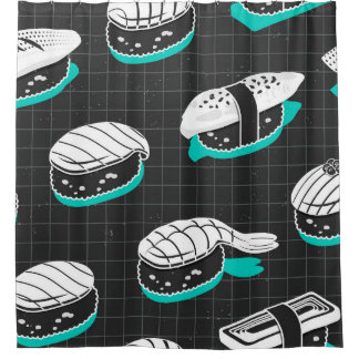 Nigiri Sushi  schetspatroon Douchegordijn