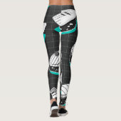Nigiri Sushi  schetspatroon Leggings (Achterkant)
