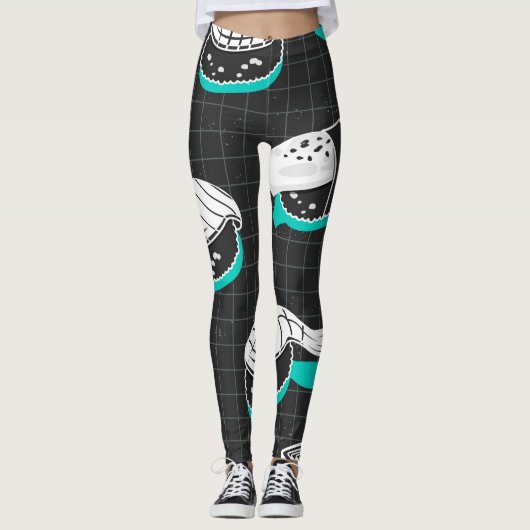 Nigiri Sushi  schetspatroon Leggings (Voorkant)