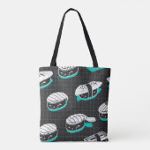 Nigiri Sushi  schetspatroon Tote Bag (Achterkant)