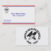 NIH Visitekaartjes in ruste (Voorkant / Achterkant)