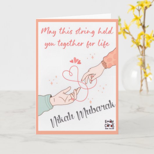 Nihak Mubarak - Rings String Kaart (Gele Bloem)