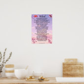 "Nihal" Name Poem Poster (Keuken)