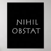 Nihil obstat poster (Voorkant)
