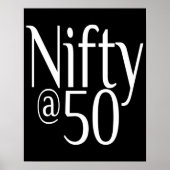 nihil op 50 50e verjaardag poster (Voorkant)