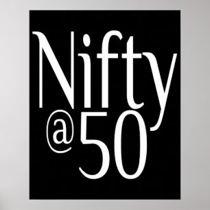 nihil op 50 50e verjaardag poster