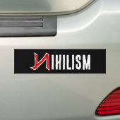 Nihilisme Bumpersticker (Op auto)