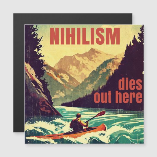 Nihilisme sterft hier door kajakken (Voorkant / Achterkant)