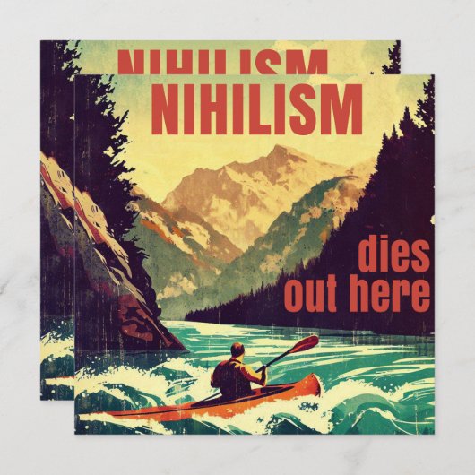 Nihilisme sterft hier door kajakken (Voorkant / Achterkant)
