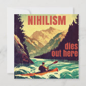 Nihilisme sterft hier door kajakken (Achterkant)