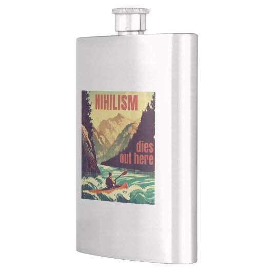 Nihilisme sterft hier door kajakken flacon (Links)