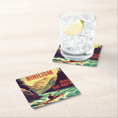 Nihilisme sterft hier door kajakken kartonnen onderzetters (Insitu)