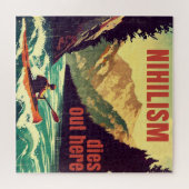 Nihilisme sterft hier door kajakken legpuzzel (Horizontaal)