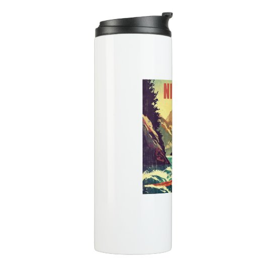 Nihilisme sterft hier door kajakken thermosbeker (Gedraaid links)