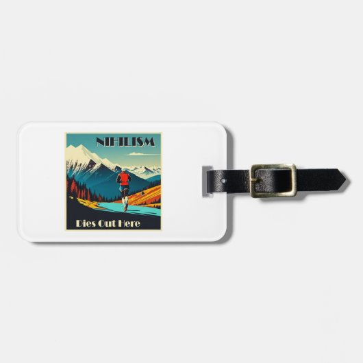 Nihilisme sterft hier op hol bagagelabel (Voorkant horizontaal)