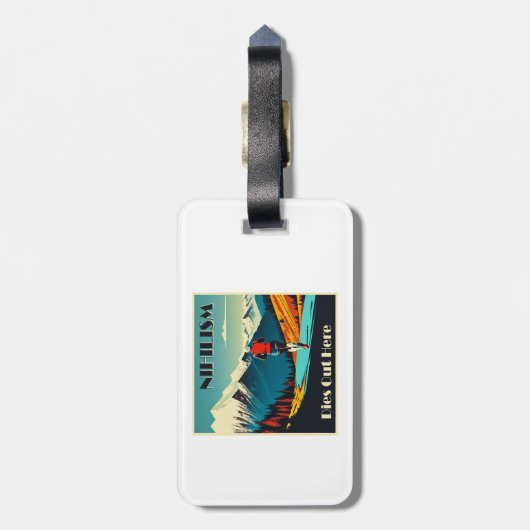 Nihilisme sterft hier op hol bagagelabel (Achterkant verticaal)