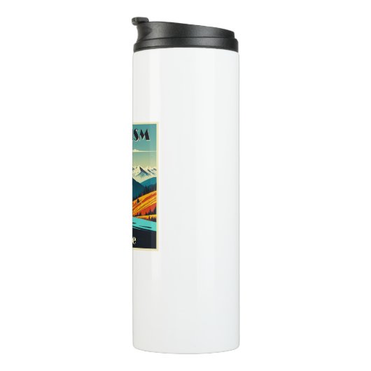 Nihilisme sterft hier op hol thermosbeker (Geroteerd rechts)