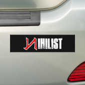 Nihilist Bumpersticker (Op auto)